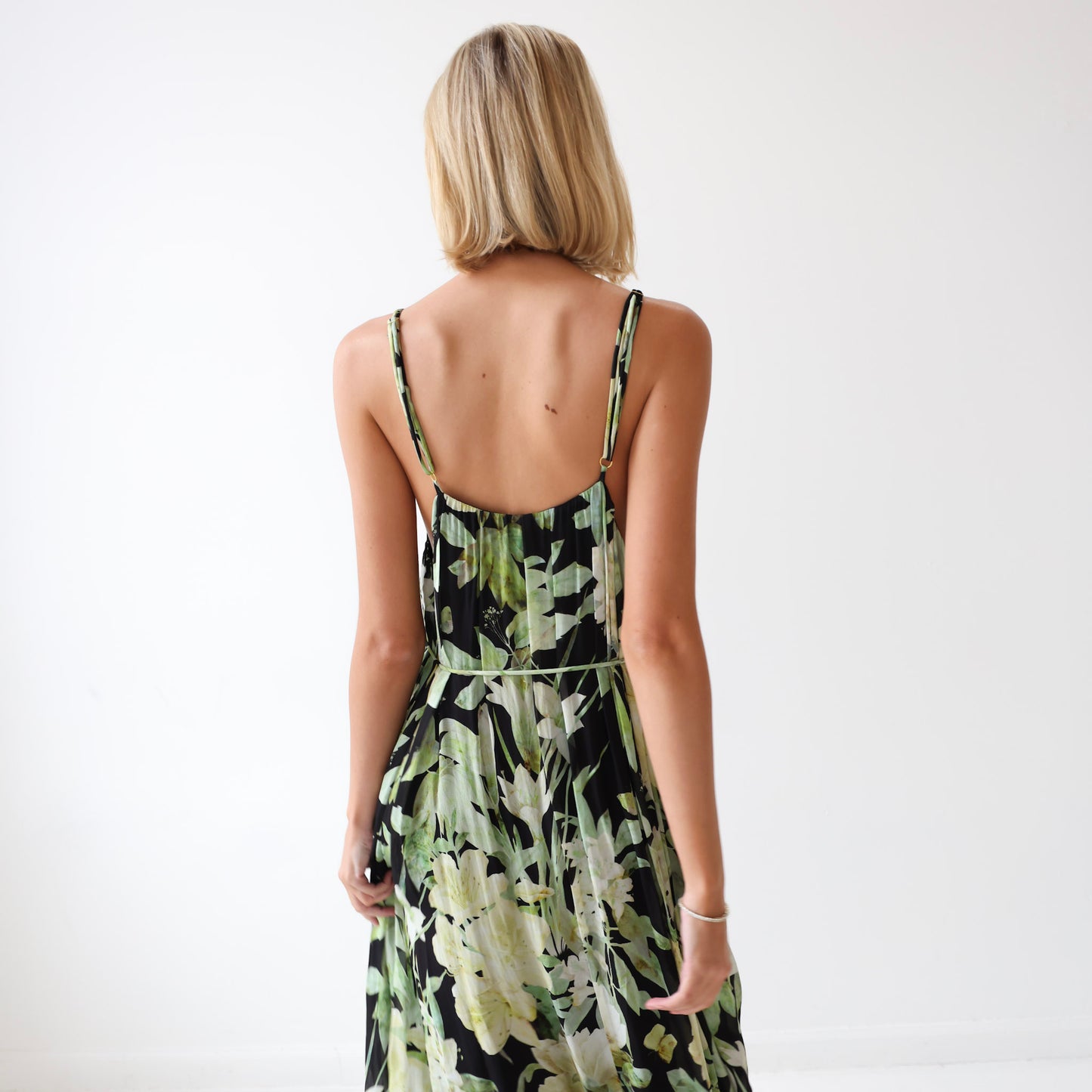Black floral Maxi Dress