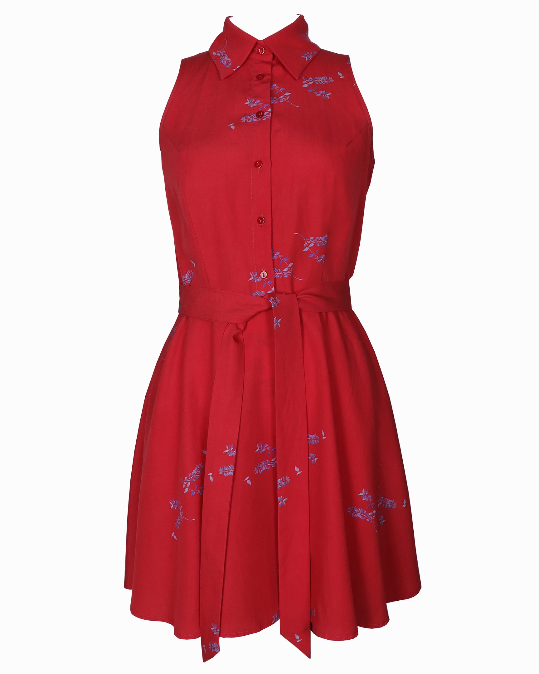 Natalia Red Collared Dress 12 Natalia Red Collared Dress 12