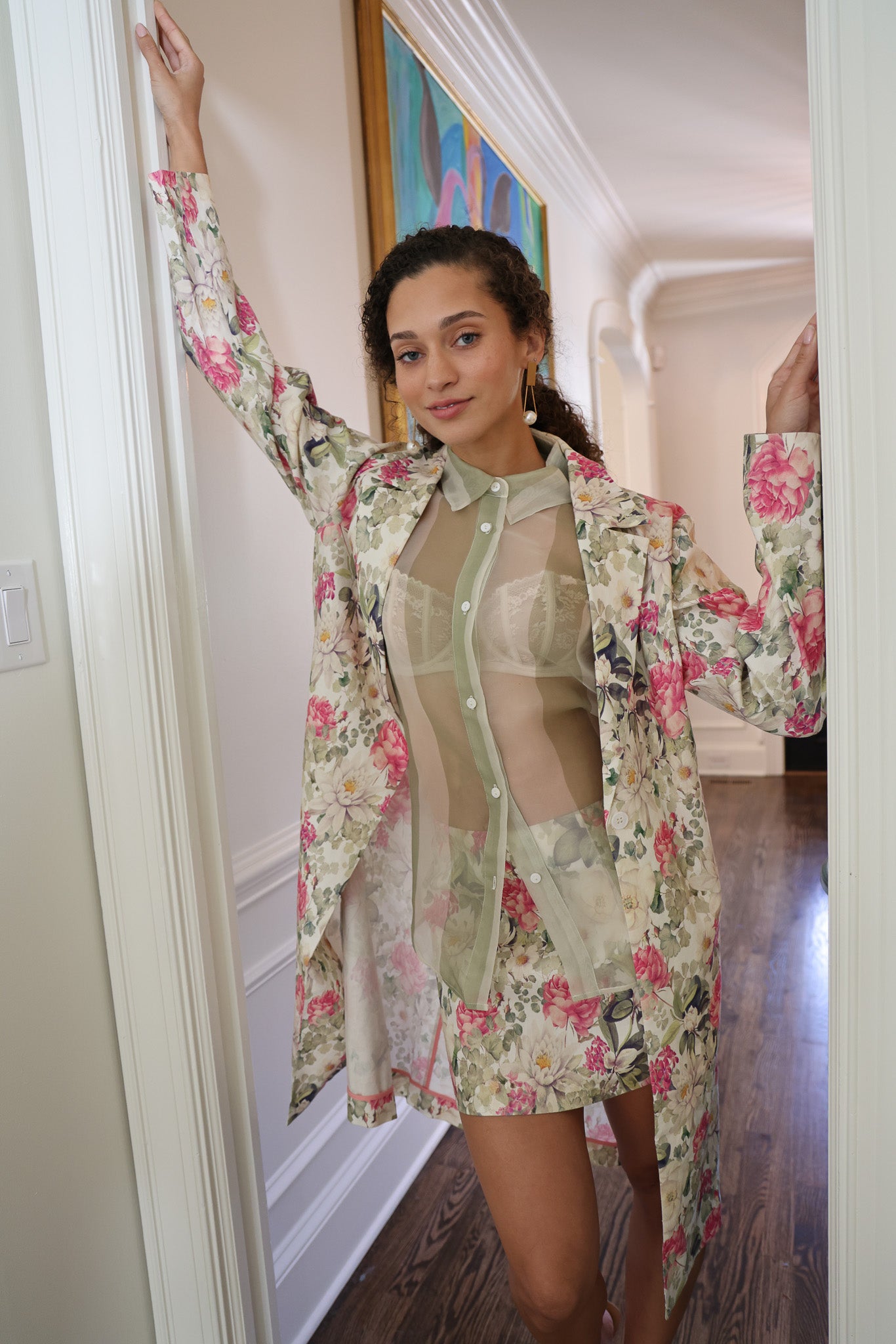 Floral Mini Skirt