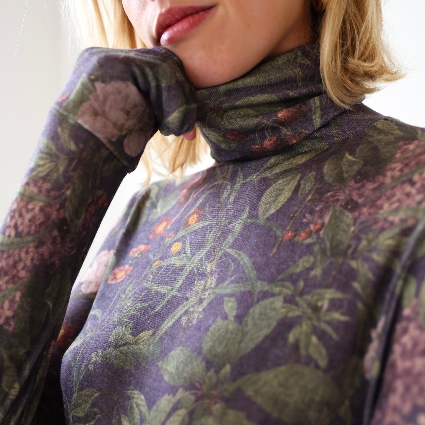 Olivia Turtleneck in Stormy Gray