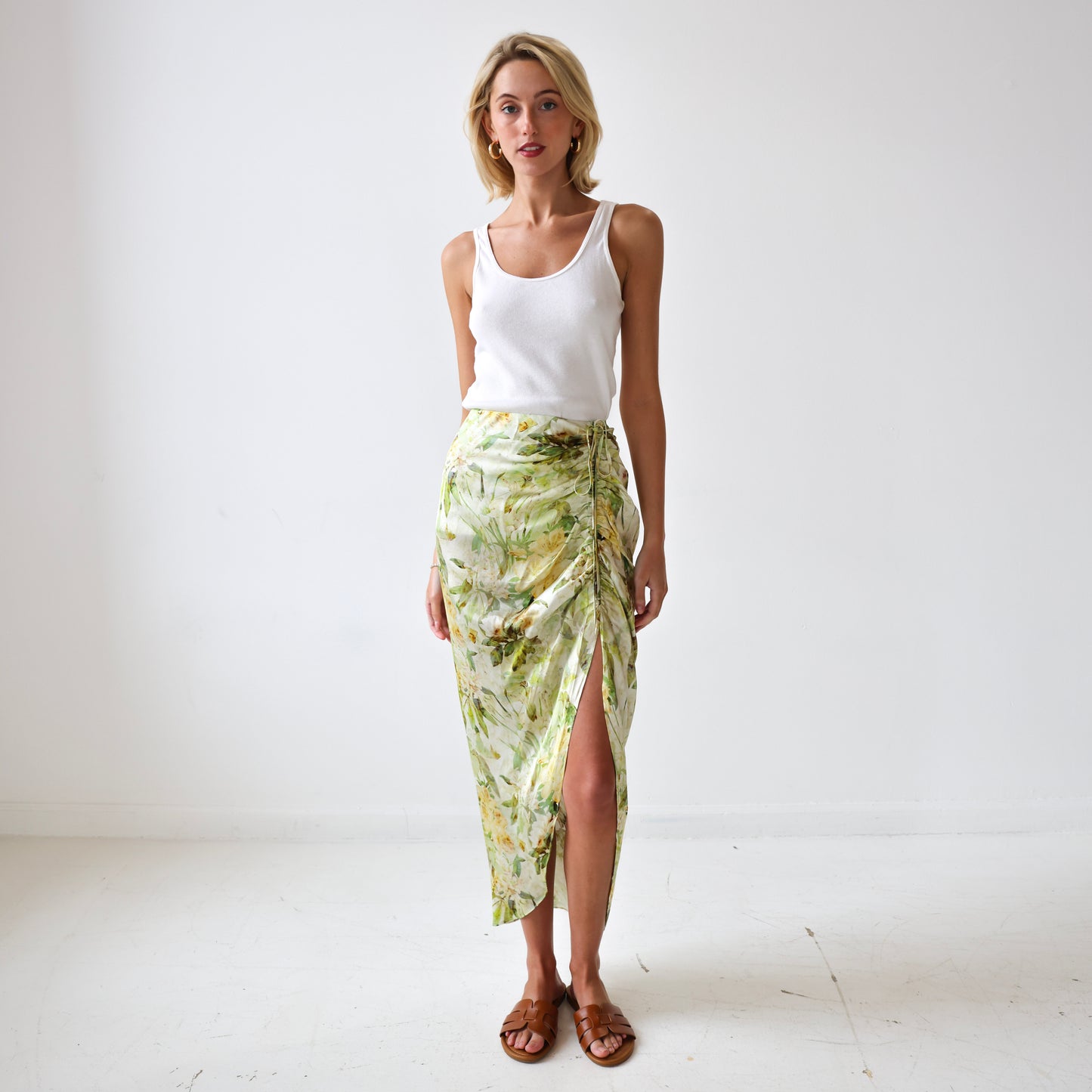 Maxine Wrap Skirt in Sage