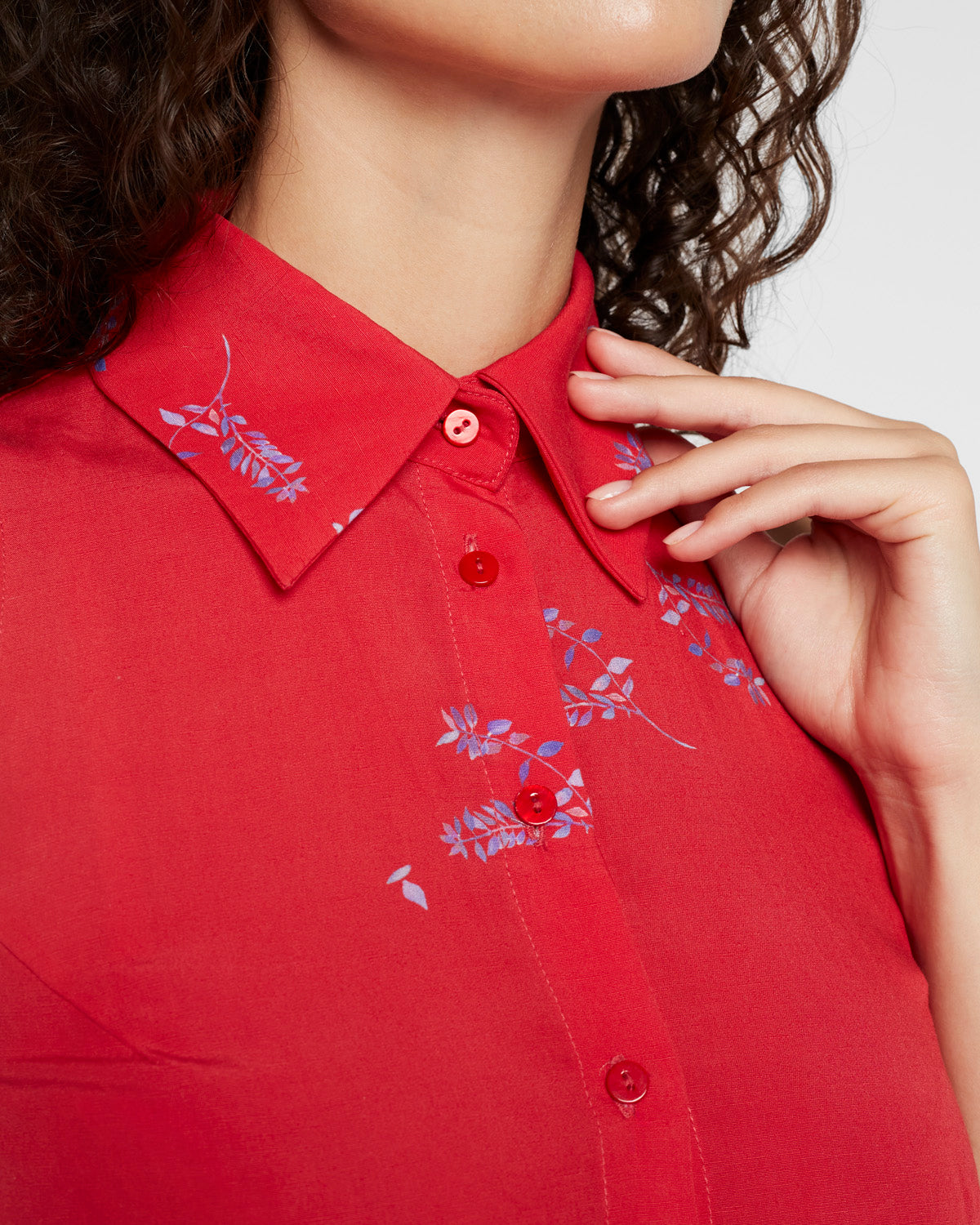 Red Collared Dress