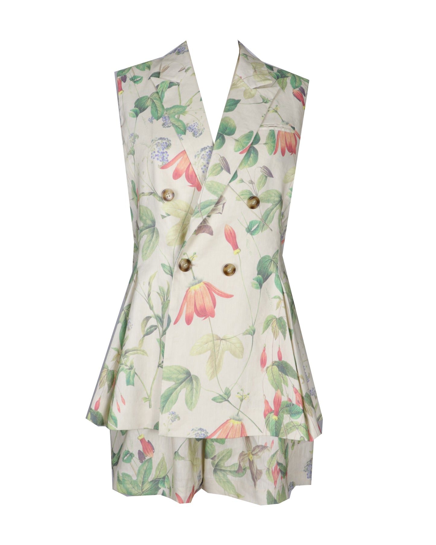 Elena Floral Blazer Vest