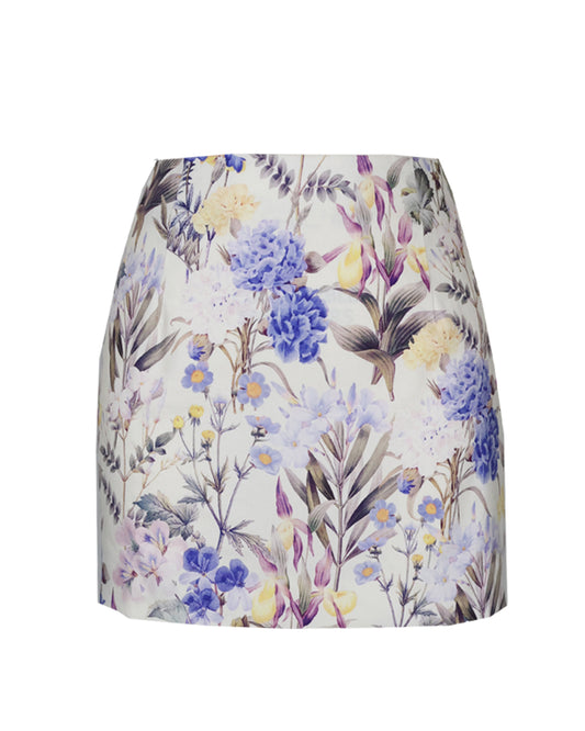 Claudia Mini Skirt in Periwinkle